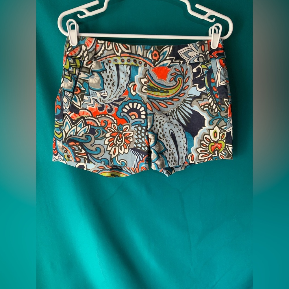 J. Crew Women’s High-Waist Summer Shorts in Moonglow Paisley Print